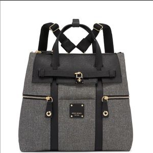 HENRI BENDEL JETSETTER BAG *RARE* GRAY W/ BLACK